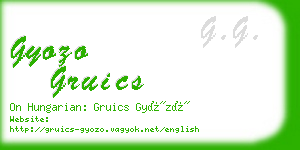 gyozo gruics business card